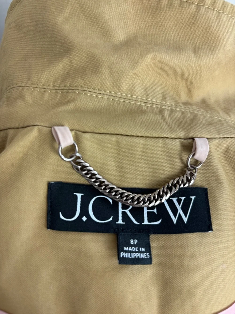 J.Crew New Long Icon Trench Coat In Size 8P